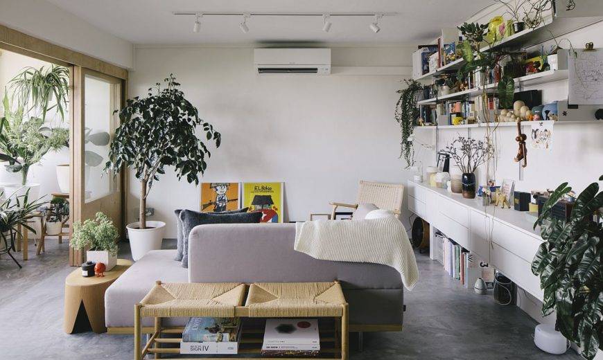 Small Apartment for Single Living is Transformed into a Cheerful Family Home